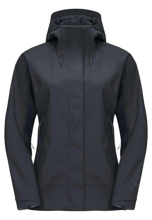 Black Women Jack Wolfskin Kammweg 2l Rain Jackets | 13322006