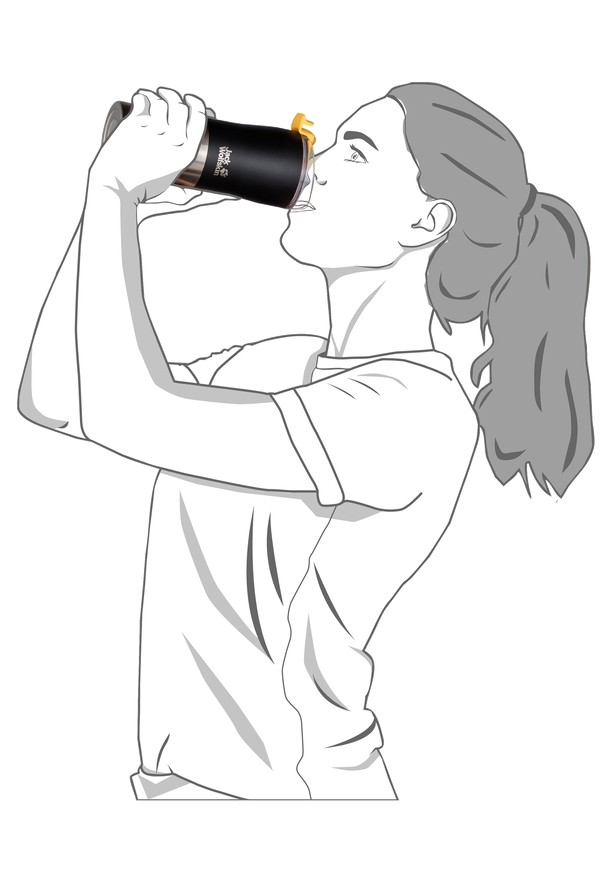 Black Women Jack Wolfskin Kariba 0.5 Water Bottles | 24617692