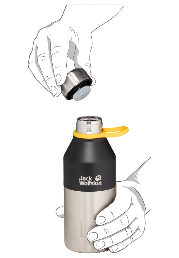 Black Women Jack Wolfskin Kole 0.35 Water Bottles | 65123879
