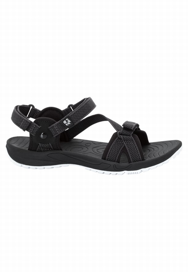 Black Women Jack Wolfskin Lakewood Ride Sandals | 44296994