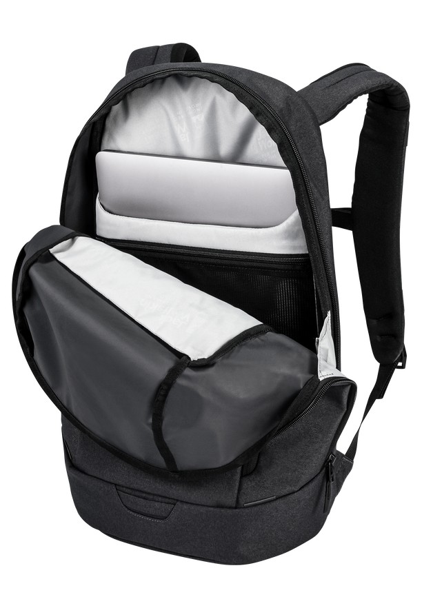 Black Women Jack Wolfskin Mainkai Messenger 2in1 Shoulder Bags | 46851120