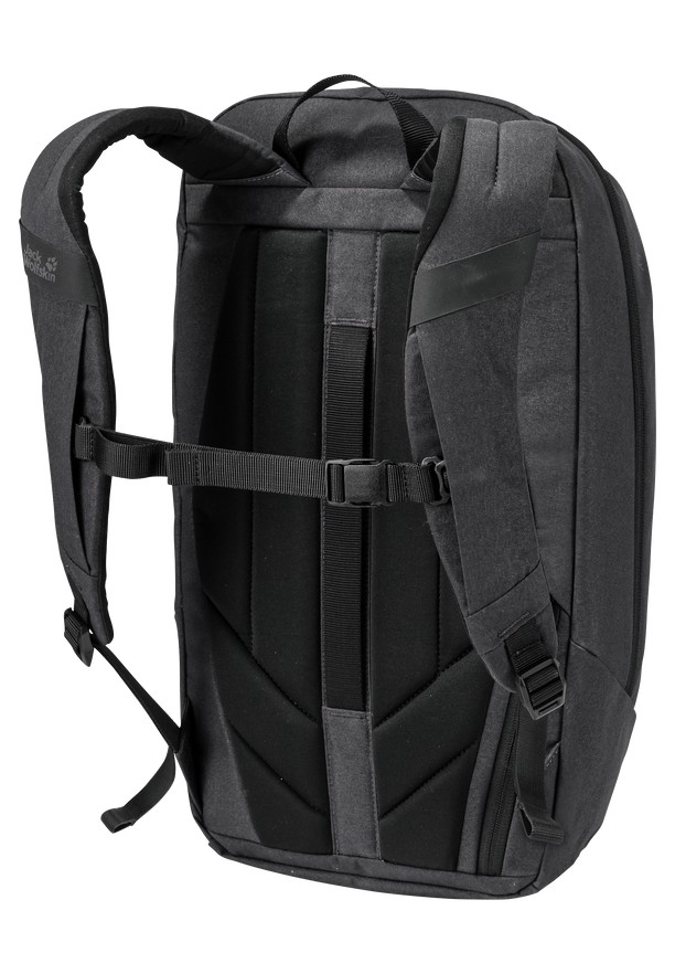 Black Women Jack Wolfskin Mainkai Messenger 2in1 Shoulder Bags | 46851120