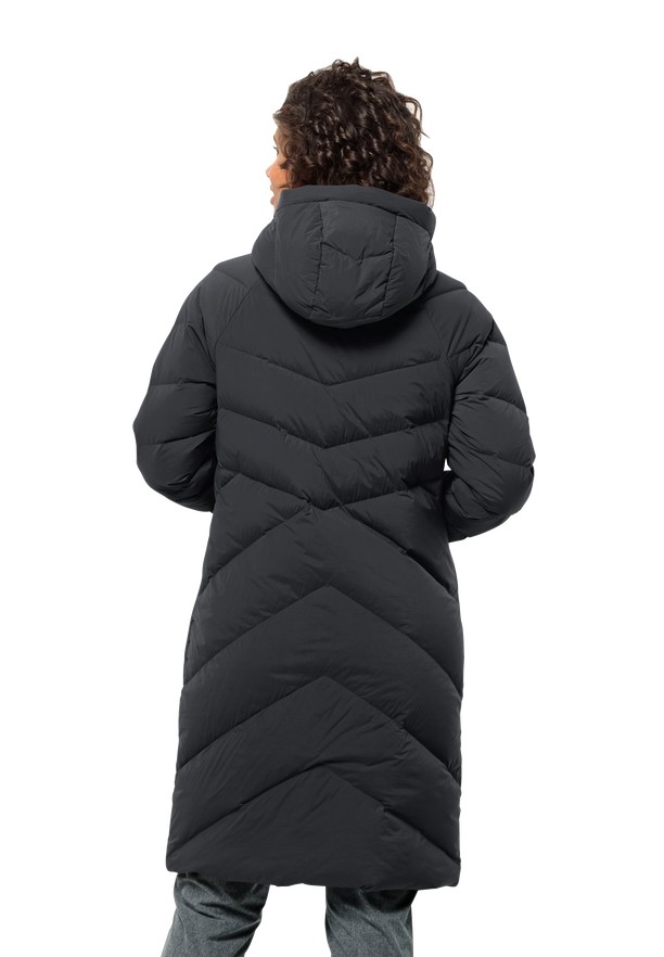 Black Women Jack Wolfskin Marienplatz Down Coats | 51883645