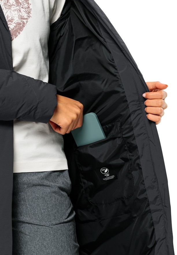 Black Women Jack Wolfskin Marienplatz Down Coats | 51883645