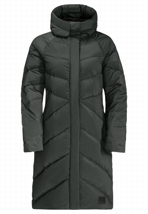 Black Women Jack Wolfskin Marienplatz Down Coats | 39766626