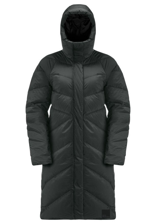 Black Women Jack Wolfskin Marienplatz Down Coats | 39766626