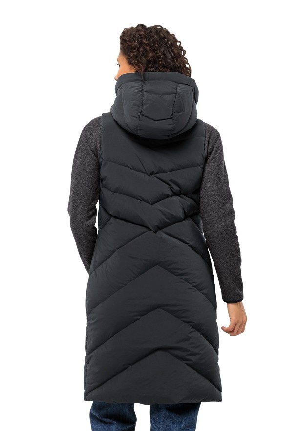 Black Women Jack Wolfskin Marienplatz Vest | 43630086