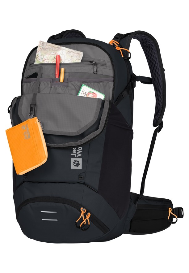 Black Women Jack Wolfskin Moab Jam Shape 25 Bike Backpack | 80009238