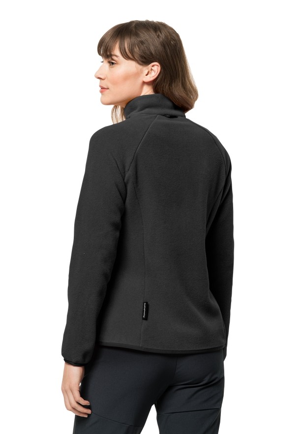 Black Women Jack Wolfskin Moonrise Fz Fleece Jackets | 83039795