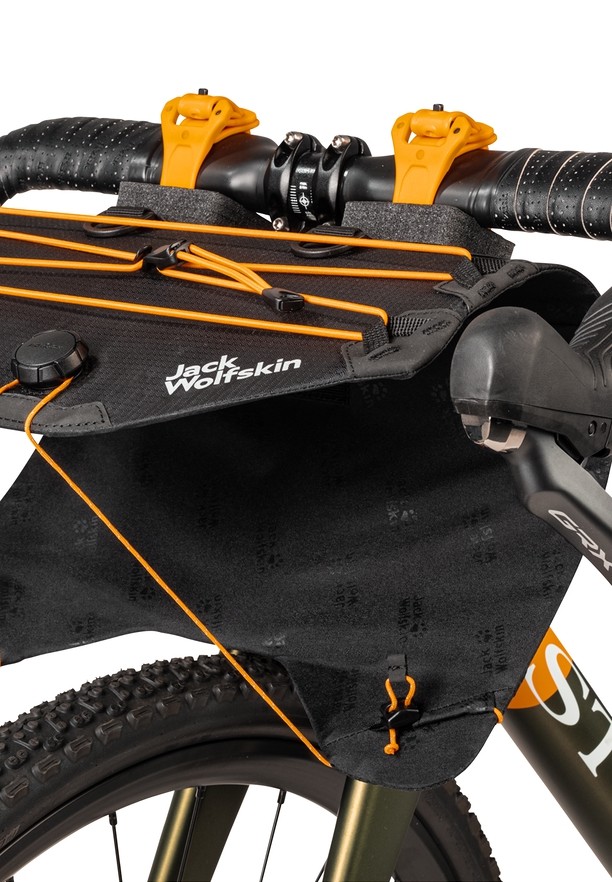 Black Women Jack Wolfskin Morobbia Bar Roll Bike Bag | 20612198