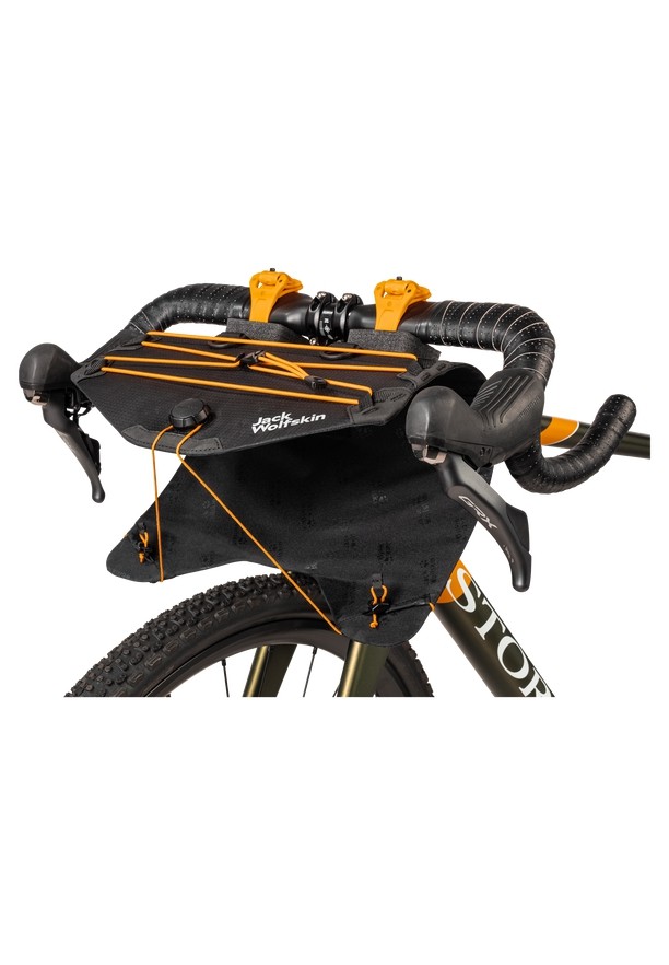 Black Women Jack Wolfskin Morobbia Bar Roll Bike Bag | 20612198