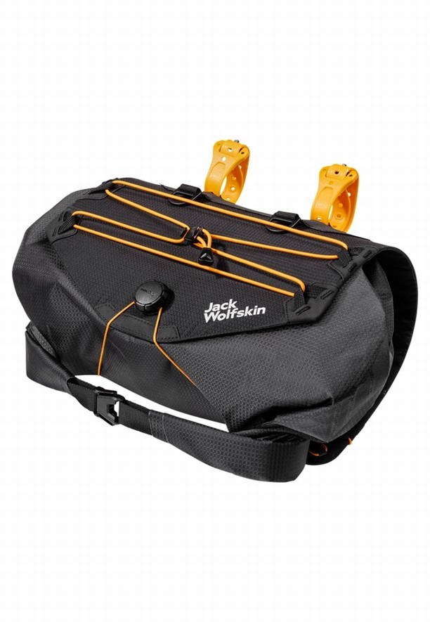 Black Women Jack Wolfskin Morobbia Bar Roll Bike Bag | 20612198