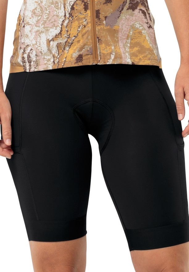 Black Women Jack Wolfskin Morobbia Bib Shorts | 90307573