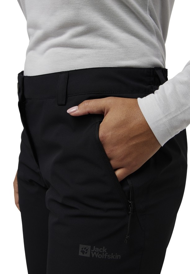 Black Women Jack Wolfskin Parana Hiking Pants | 74443991