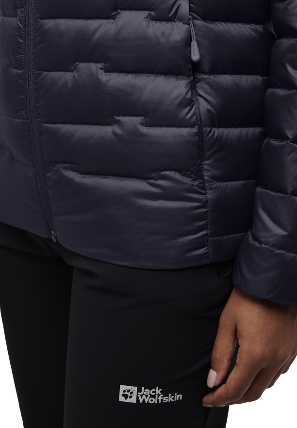 Black Women Jack Wolfskin Passamani Down Jackets | 69358026