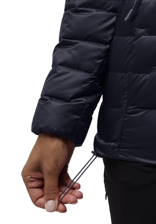 Black Women Jack Wolfskin Passamani Down Jackets | 69358026