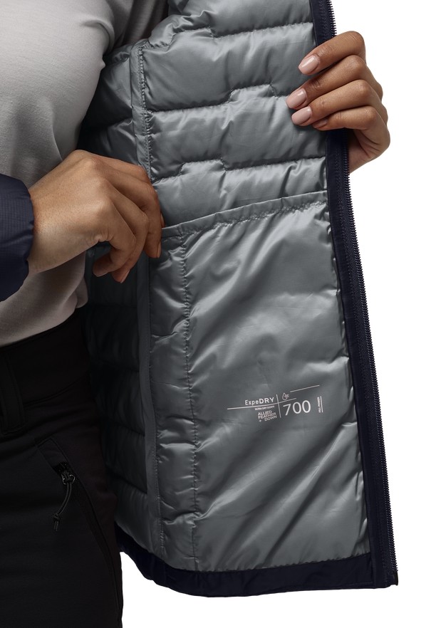 Black Women Jack Wolfskin Passamani Down Jackets | 69358026