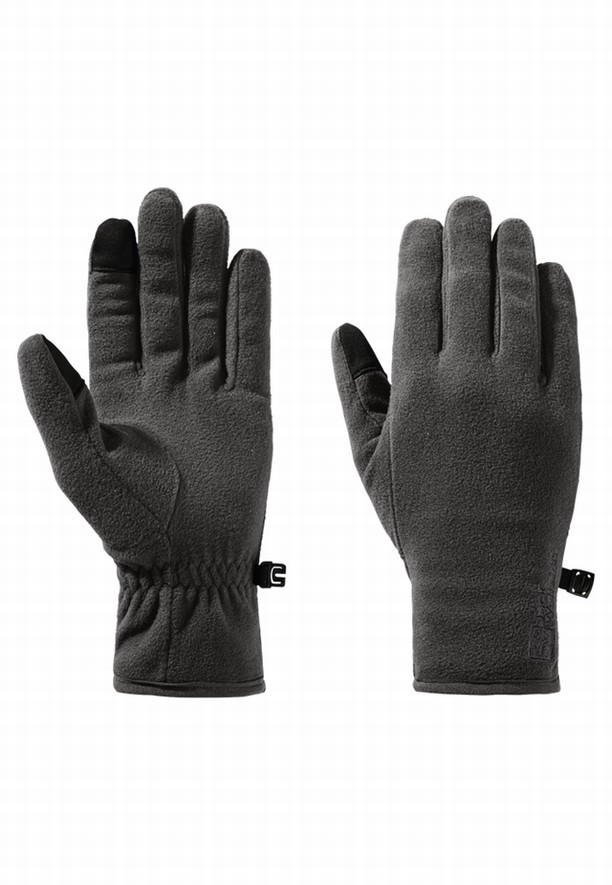 Black Women Jack Wolfskin Real Stuff Gloves | 63323040