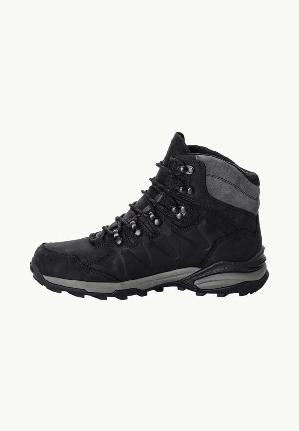 Black Women Jack Wolfskin Refugio Prime Texapore Mid Hiking Shoes | 15477381