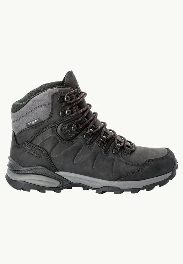 Black Women Jack Wolfskin Refugio Prime Texapore Mid Hiking Shoes | 15477381