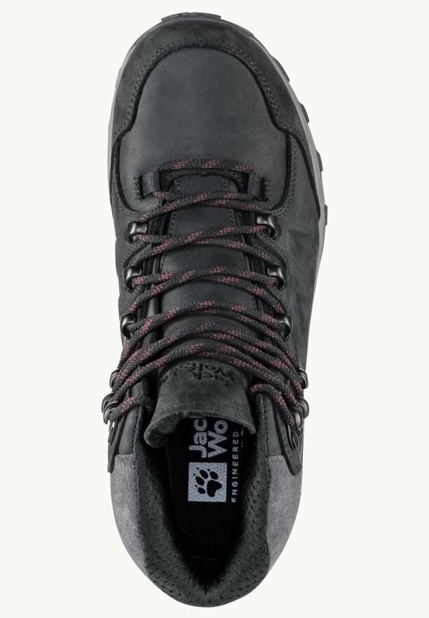 Black Women Jack Wolfskin Refugio Prime Texapore Mid Hiking Shoes | 15477381