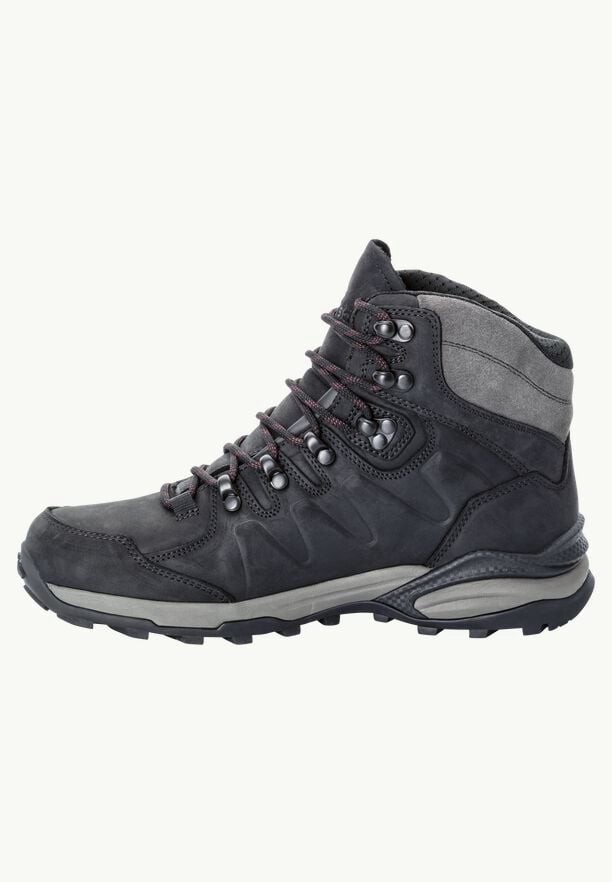 Black Women Jack Wolfskin Refugio Prime Texapore Mid Hiking Shoes | 15477381