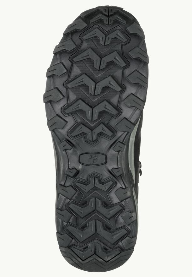 Black Women Jack Wolfskin Refugio Prime Texapore Mid Hiking Shoes | 15477381