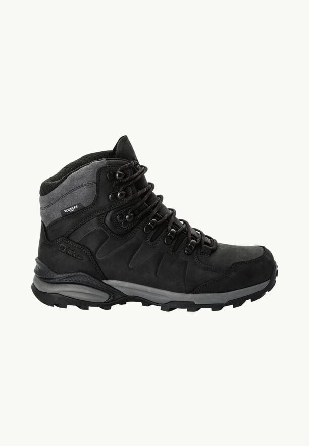 Black Women Jack Wolfskin Refugio Prime Texapore Mid Hiking Shoes | 15477381