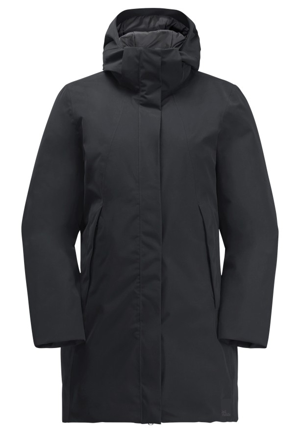 Black Women Jack Wolfskin Salier Coats | 10172999