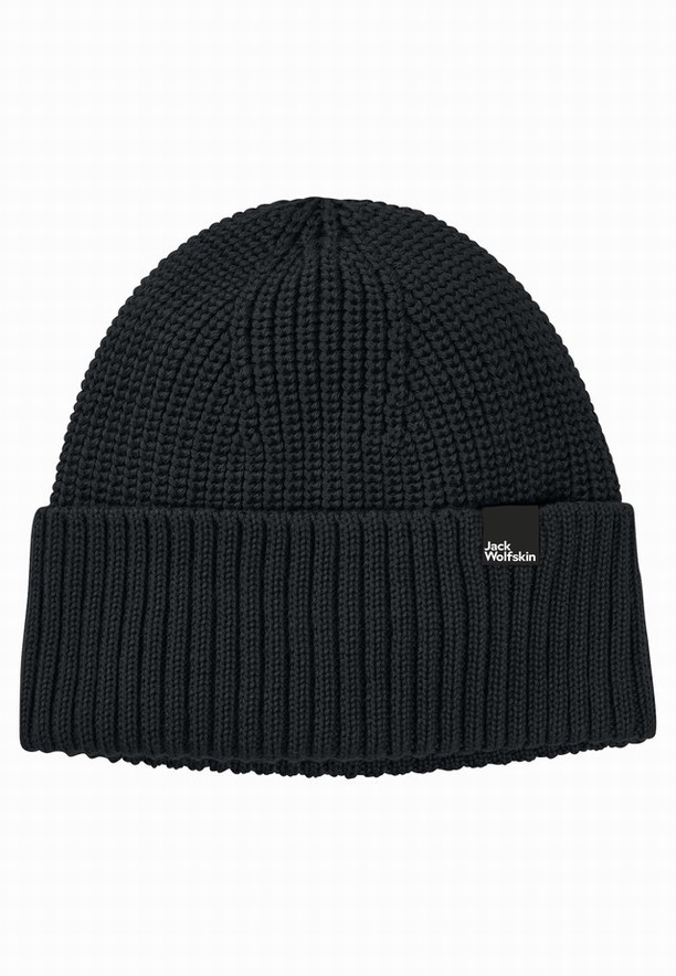 Black Women Jack Wolfskin Schwansee Beanie | 76489463