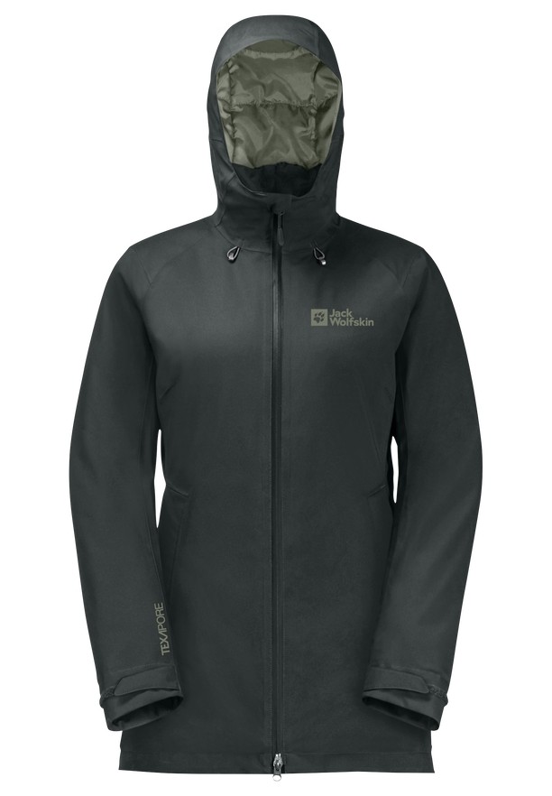 Black Women Jack Wolfskin Stirnberg Ins Winter Jackets | 96847850