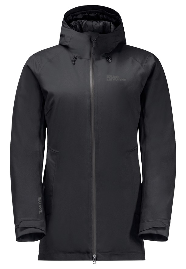 Black Women Jack Wolfskin Stirnberg Ins Winter Jackets | 23355975
