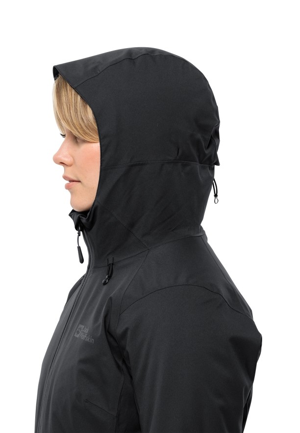 Black Women Jack Wolfskin Stirnberg Ins Winter Jackets | 23355975