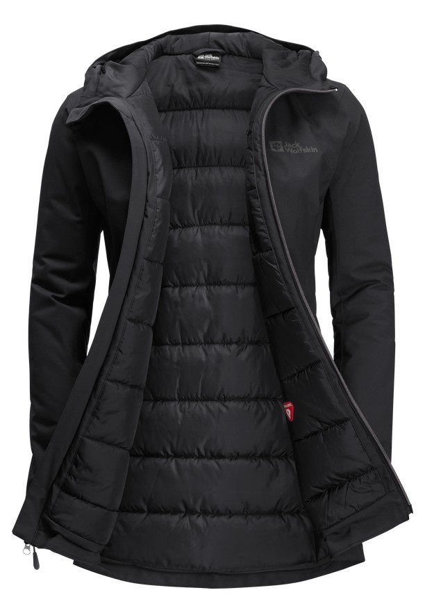 Black Women Jack Wolfskin Stirnberg Ins Winter Jackets | 23355975