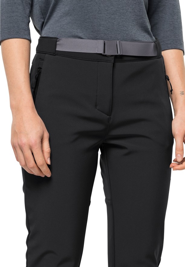 Black Women Jack Wolfskin Stollberg Hiking Pants | 15079987