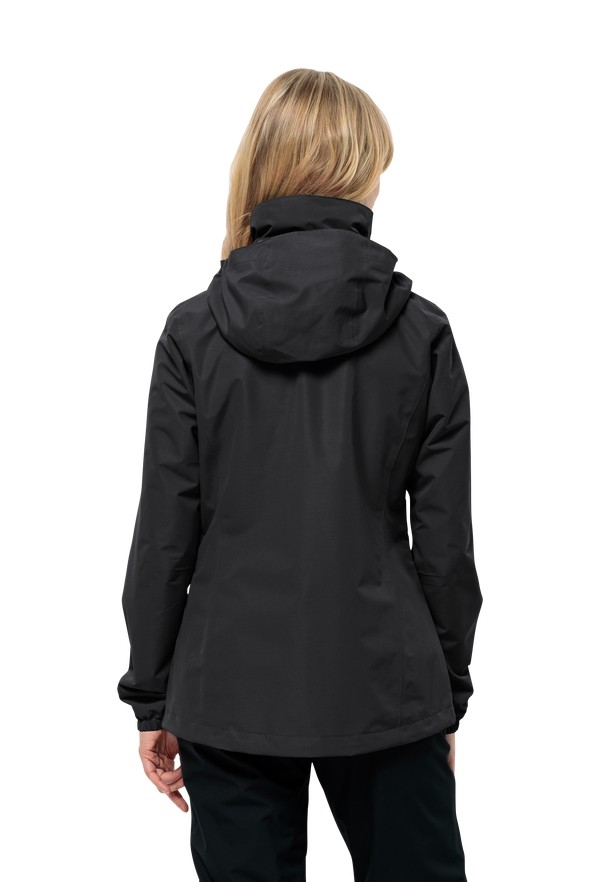 Black Women Jack Wolfskin Stormy Point 2l Rain Jackets | 46972543