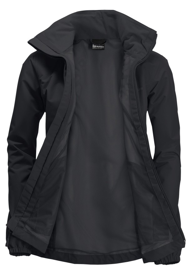 Black Women Jack Wolfskin Stormy Point 2l Rain Jackets | 46972543