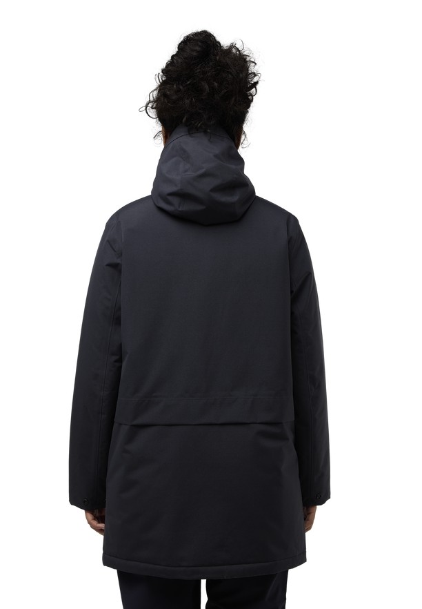 Black Women Jack Wolfskin Tempelhof Coats | 80645085