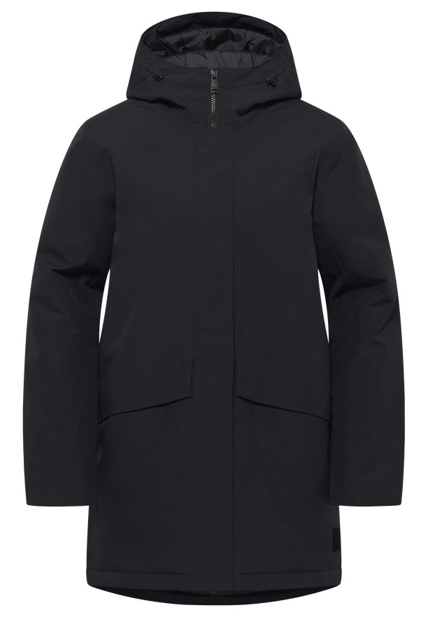 Black Women Jack Wolfskin Tempelhof Coats | 80645085