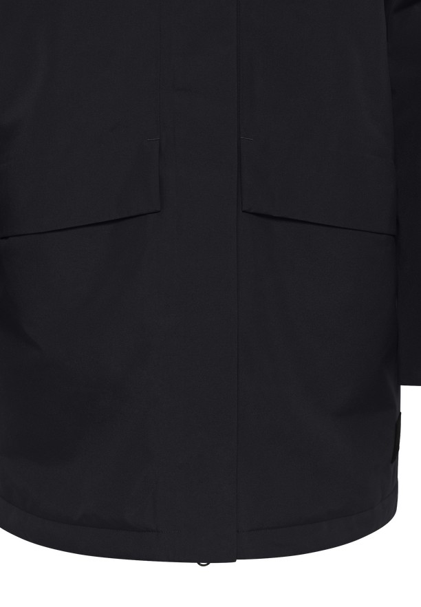 Black Women Jack Wolfskin Tempelhof Coats | 80645085