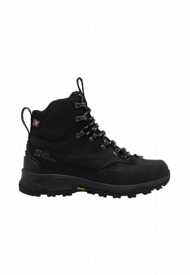 Black Women Jack Wolfskin Terraquest Arctic Texapore Mid Hiking Shoes | 99075267