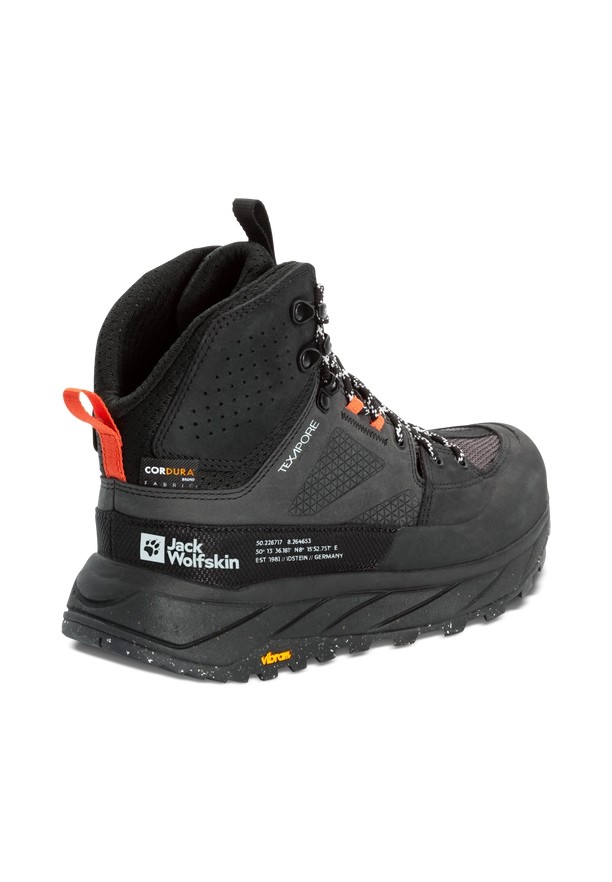 Black Women Jack Wolfskin Terraquest Texapore Mid Hiking Shoes | 55721119