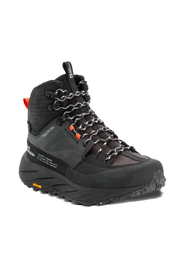 Black Women Jack Wolfskin Terraquest Texapore Mid Hiking Shoes | 55721119