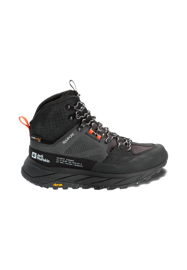 Black Women Jack Wolfskin Terraquest Texapore Mid Hiking Shoes | 55721119