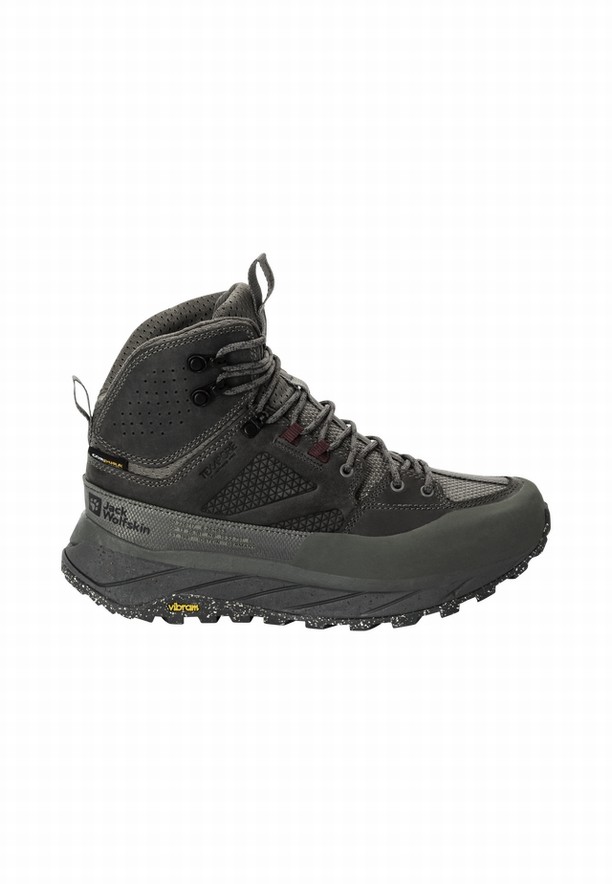 Black Women Jack Wolfskin Terraquest Texapore Low Hiking Shoes | 66596256