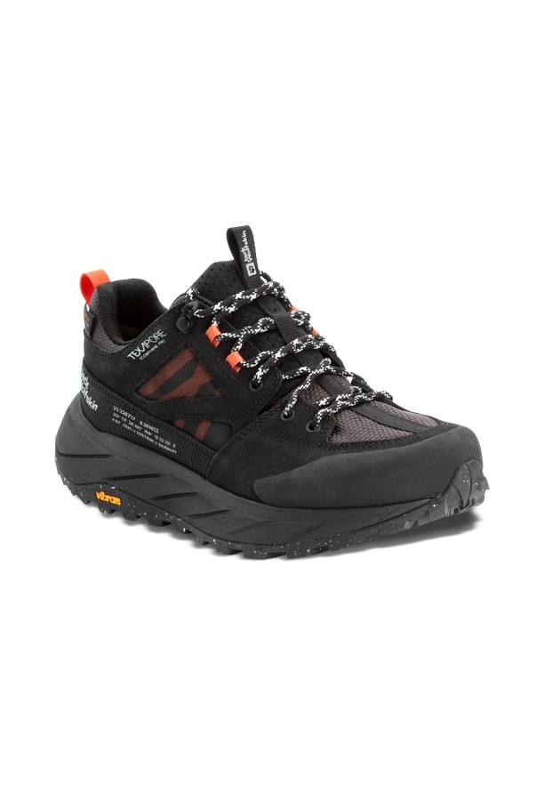 Black Women Jack Wolfskin Terraquest Texapore Low Hiking Shoes | 66596256