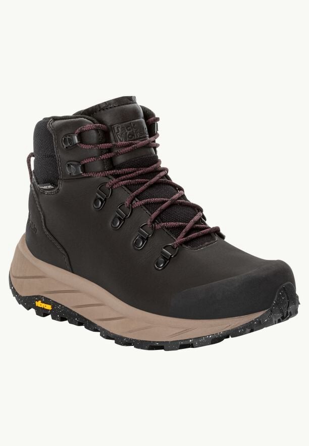 Black Women Jack Wolfskin Terraquest X Texapore Mid Hiking Shoes | 96072378