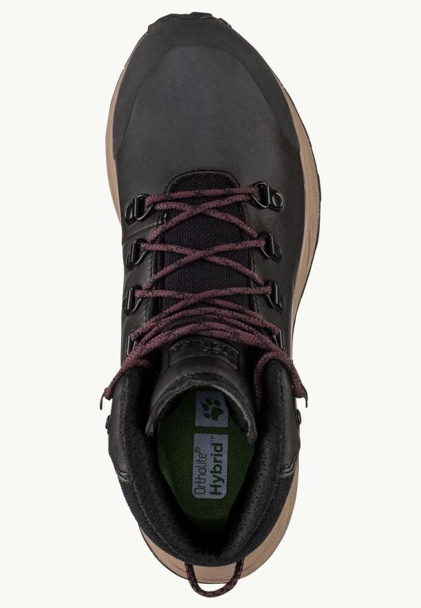 Black Women Jack Wolfskin Terraquest X Texapore Mid Hiking Shoes | 96072378