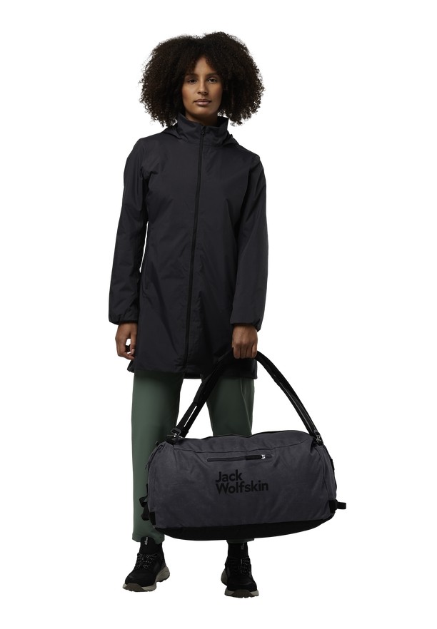 Black Women Jack Wolfskin Traveltopia 45 Duffle Bags | 30956304