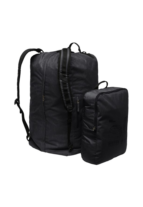 Black Women Jack Wolfskin Traveltopia 85 Duffle Bags | 27980614
